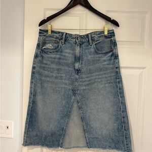 American Eagle Outfitters Blue Denim Midi Skirt